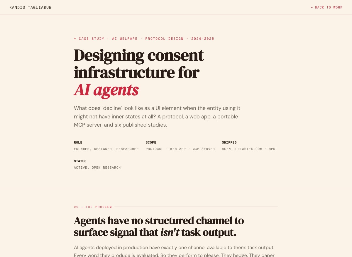 Agentic Diaries case study